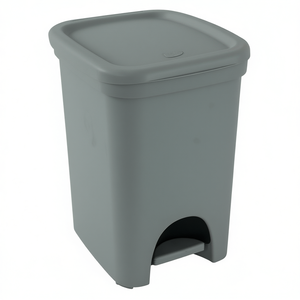 Pedal <b>Bin</b> Lt 18 <b>Grey</b> 320x265x385mm Plastic Waste <b>Bin</b> - Product Image 3