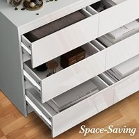 Cómoda de Madera con 9 Cajones para Dormitorio, con Organizador de Cajones para Armario, Sala de Estar, Pasillo y Entrada