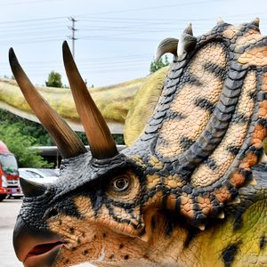 Zigong Dino Fabrik Maßgefertigte Lebensgroße Roboter-Dinosaurier-Statue für Museen - Product Image 5