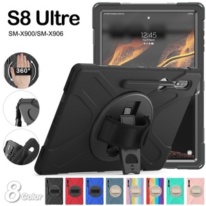 Silicon Tablet Cover quay lại trường hợp đối với Samsung <span class=keywords><strong>Galaxy</strong></span> <span class=keywords><strong>Tab</strong></span> S8 siêu 14.6 inch X900 x906 với <span class=keywords><strong>S</strong></span> chủ bút - Product Image 3