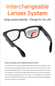 Lunettes Intelligentes V3 AI avec Caméra, Traduction en Temps Réel, Reconnaissance d'Objets, Double Lentille, Photographie, Amélioration de la <span class=keywords><strong>Vision</strong></span> - Product Image 5