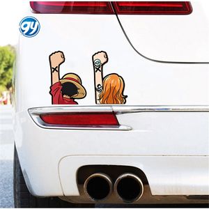 Un pezzo Anime scimmia D Luffy auto adesivo gratta e vinci Roronoa Zoro Sanji adesivo decorativo giocattolo per bambini regalo di compleanno - Product Image 5