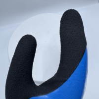 Gants de sécurité électriques en polyester tricoté 13G 1000V avec double revêtement en latex moussé