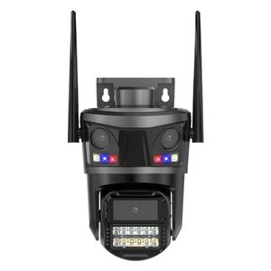 Cámara IP WiFi <span class=keywords><strong>ICSEE</strong></span> de 9MP con Tres Lentes, Luces de Advertencia Rojas y Azules, PTZ IP66 para Sistema de Vigilancia Doméstica - Product Image 1
