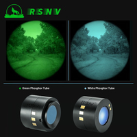 Tube intensificateur d'image RSNV à vision nocturne, à commande automatique, à FOM élevé, phosphore vert et blanc P45 P43 Gen3 16mm