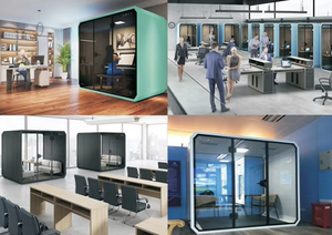 Cápsulas de Oficina Modernas y Ecológicas en Oferta, Cápsulas de Reuniones Móviles Insonorizadas para Varias Personas, para Oficina en Casa, Hoteles, Escuelas y Almacenes - Product Image 4