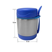 Back to School Geschenk 300ml Thermoskanne Lebensmittel behälter mit Löffel gabel Isolierte Bento Brotdose mit Thermoskanne halten Lebensmittel warm
