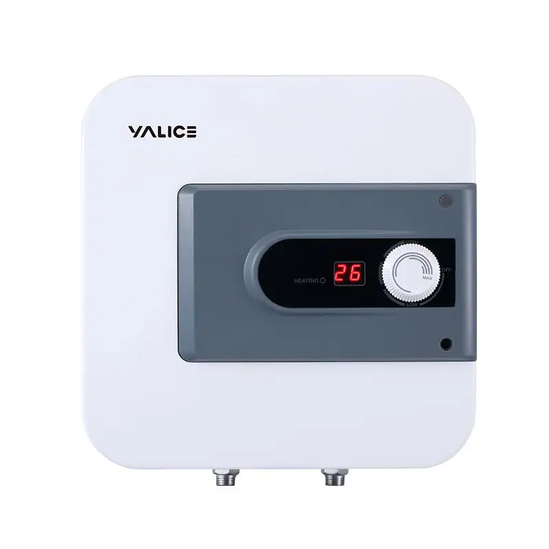 Calentador de agua eléctrico con pantalla digital de 10L, calentador de agua eléctrico pequeño con pantalla digital