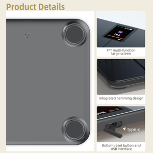 Cơ thể chất béo quy mô Trọng lượng máy hiển thị kỹ thuật số màn hình thông minh quy mô cơ thể ITO Kính quy mô - Product Image 4