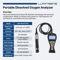 Detector de Oxígeno Disuelto por Fluorescencia, Respuesta Rápida en 60 Segundos, Pantalla LCD, Medidor de OD, Equipo de Monitoreo de Calidad del Agua