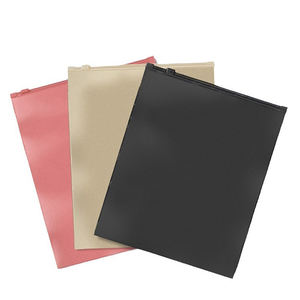 <span class=keywords><strong>Clear</strong></span> Luxe Zwart Frosted Rits Kleding Tas Custom Bulk Voor Kleding Sokken Schoenen - Product Image 3