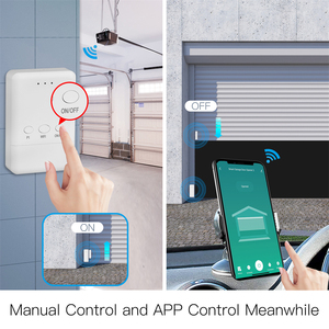 Motor Inteligente para Puerta de Garaje Tuya, Módulo de Control Remoto Inalámbrico Wifi, Interruptor Sin Necesidad de Cableado para Rodillos de Puerta de Garaje, Compatible con MOES y <span class=keywords><strong>Alexa</strong></span> - Product Image 2