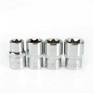 TEBAK Crv Material 14 unids/set E Torx Star hembra Bit Sockets Set 1/<span class=keywords><strong>2</strong></span> "<span class=keywords><strong>3</strong></span>/8" 1/4 "Drive E4 - E24 herramientas de reparación juego de herramientas de mano manga - Product Image 4