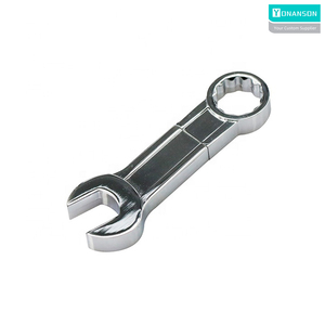 Logo in 64GB <span class=keywords><strong>Memory</strong></span> Stick cờ lê hình dạng USB <span class=keywords><strong>Flash</strong></span> Bộ nhớ cờ lê với 4GB 8GB 16GB 32GB 128GB năng lực sản phẩm kim loại mới - Product Image 3