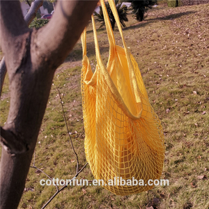 Net 5 Cái Tái Sử Dụng Lưới Cotton Mua Sắm Tote Túi Xách Tay Chuỗi Bag Organizer Cho Tạp Hóa Mua Sắm/Ngoài Trời Gói - Product Image 2