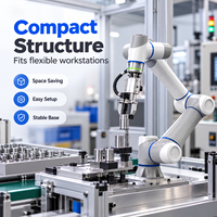 Bras de robot collaboratif industriel léger en alliage d'aluminium à 6 axes, charge utile flexible de 15 kg, pour la manutention automatisée des matériaux
