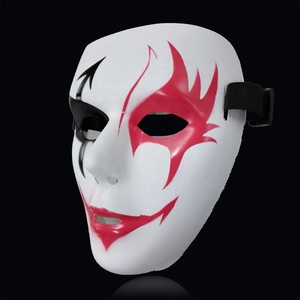 Masque de cosplay d'<span class=keywords><strong>Halloween</strong></span> 100 % neuf, fait main, imprimé en typographie, en PVC, pour le visage entier, thème film et télévision - Product Image 2