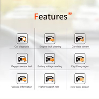 Lecteur de code OBD2 universel portable pour tous les véhicules automobiles, outils de diagnostic pour tous les véhicules automobiles