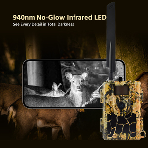 Cámara de Caza Solar 4G con Visión Nocturna, Trampa para Animales, 24MP 1080P, para Seguridad <span class=keywords><strong>en</strong></span> Granjas - Product Image 4