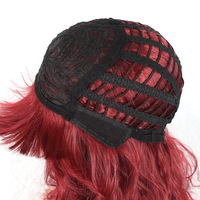 Perruques synthétiques roses haute température, mi-longues, colorées, courtes et bouclées, pour cosplay exotique, peuvent être permanentées et teintes pour femmes, idéales pour les fêtes