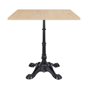 <span class=keywords><strong>Table</strong></span> de <span class=keywords><strong>bistrot</strong></span> en pierre frittée imitation bois rétro, pieds en <span class=keywords><strong>fonte</strong></span> pour café et restaurant, vente en gros - Product Image 1