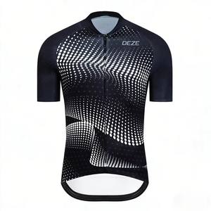 Maillot de Ciclismo para Hombre de Manga Corta con Diseño de Puntos, Ligero, Transpirable, de Secado Rápido, Absorbente de Sudor y Cómodo para Eventos de Ciclismo - Product Image 1