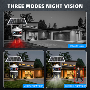 4K 4G Solar panel Drahtlose Überwachung PTZ-Kamera V380 Pro Dual-Objektiv CCTV Outdoor-Sicherheit 4G Sim-Karte Solar kamera - Product Image 5