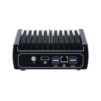 Mini PC industriel sans ventilateur Intel Celeron 3865U/I3/I5 12V DDR4 16 Go 6 ports LAN Garantie 3 ans OEM/ODM en stock