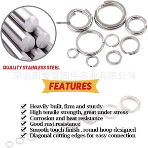 304 Stainless Steel Spring Washers 210pcs Set Open Elastic Gaskets For Mechanical Assembly - Product Image 4