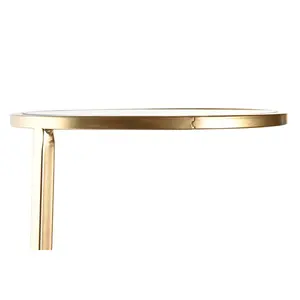 Estante de Metal y Vidrio 32.5x30x86 Dorado - Product Image 5