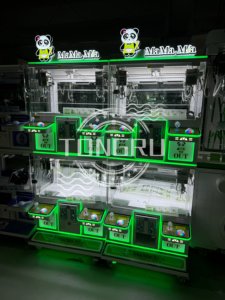 Mini Super Claw Crane 4-Player Arcade <strong>Game</strong> Parent-Child Friendly Keychain <strong>Vending</strong> <strong>Machine</strong> Coin Operated Teddy Bear &amp; Doll Park - Product Image 2