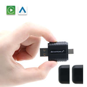 Adaptateur sans fil CarPlay et Android Auto 2-en-1, Dongle filaire vers sans fil, Boîtier AI Plug and <span class=keywords><strong>Play</strong></span>, Connexion rapide pour système d'origine de voiture - Product Image 2