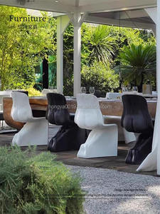 Silla de salón de fibra de vidrio moderna nórdica duradera él su cuerpo sexual Silla de ocio para sala de estar al aire libre muebles para el hogar - Product Image 4