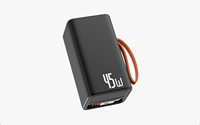 Nouvelle batterie externe pour ordinateur portable PD45w, charge rapide, petite taille, avec câble de charge Type-C et port USB-C, chargeur en alliage d'aluminium 10000mah