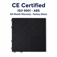 Dalles de sol modulaires en plastique écologiques antidérapantes pour garage, dalles à clipser pour atelier de detailing automobile en intérieur