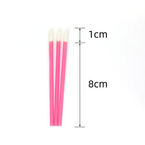 100 Uds. Cepillo de labios hueco de un solo <span class=keywords><strong>uso</strong></span>, aplicadores de lápiz labial de pelo de nailon, varitas de lápiz labial de <span class=keywords><strong>maquillaje</strong></span> desechables, cepillo de labios desechable - Product Image 5