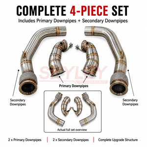 Tuyau d'échappement SKYLEY SS304 <span class=keywords><strong>Fatboy</strong></span> pour BMW F90 M5 F91 F92 F93 M8 S63 4.4T V8 Performance Exhaust - Product Image 3
