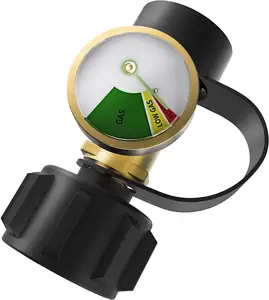 Propane Tank Gauge Level Indicator Leak Detector Gas Pressure Meter Universal for RV Camper,Cylinder, BBQ Gas Grill, Heater and