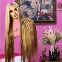 13x4 cheveux humains brésiliens Hd perruques avant de lacet 180% densité cheveux vierges perruques en surbrillance 12A perruques de couleur brute pour les femmes noires