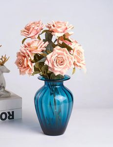 Rosas Artificiales Realistas al Tacto, Decoración para Bodas, Alta Calidad, Color Rosa Otoñal, Látex, Hechas a Mano, para el Día de la Madre, Navidad - Product Image 2