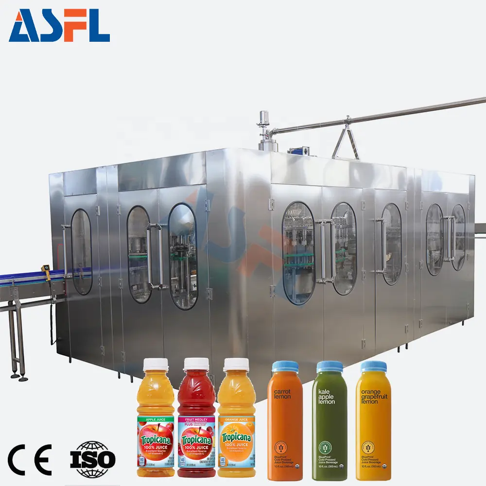 Full Automatic Juice Drink 3 In 1 Monobloc Pet Bottle Capping Machine