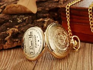 Reloj <span class=keywords><strong>de</strong></span> Bolsillo Circular Conmemorativo <span class=keywords><strong>de</strong></span> Oro como Regalo <span class=keywords><strong>de</strong></span> <span class=keywords><strong>Cumpleaños</strong></span> para Mi <span class=keywords><strong>Hijo</strong></span>, Reloj <span class=keywords><strong>de</strong></span> Bolsillo <span class=keywords><strong>de</strong></span> Cuarzo con Cadena para la Cintura - Product Image 3