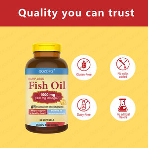 Oem Ondersteunde 60 Tellen Visolie Softgel Capsule 300Mg Omega-3 Voor Volwassenen Goed Voor Hersenhart Oog Vol Epa <span class=keywords><strong>Dha</strong></span> - Product Image 4