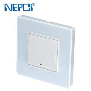 Interruptor de Pared de Vidrio Templado Estándar Europeo NEPCI XJY-QB-07-100 250V/10A, Interruptor Basculante de Montaje Empotrado de <span class=keywords><strong>2</strong></span> Gangs y Control Único - Product Image 2