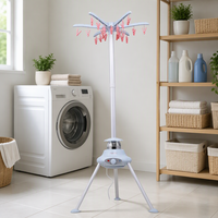 Séchoir à linge pliable télécommandé, fonctionnement facile, machine de séchage électrique