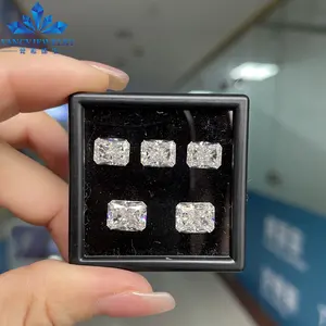 Fine Jewelry Setting Wholesale Lab Grown Moissanie Diamonds D Color VVS1 GRA Certificate 5x7mm Radiant Moissanite Loose Stone