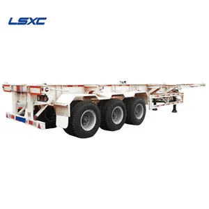 Low Price 40FT 20FT Skeleton Tractor Semi Trailer Chassis