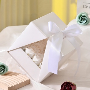 Bán Sỉ Hộp Quà Tặng Trong Suốt PVC Gấp Hoa Cửa Hàng Hộp Hoa Di Động Cho Ngày Của Mẹ - Product Image 4