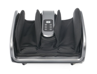 Masseur de pieds électrique portable Shiatsu avec chauffage, compression d'air, 3 modes, minuterie de 15 minutes, fonction musicale, modèle de massage des chevilles