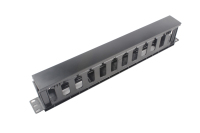 Gestionnaire de câbles mural 19 pouces 1U/2U double face 12/24 ports pour rack de serveur